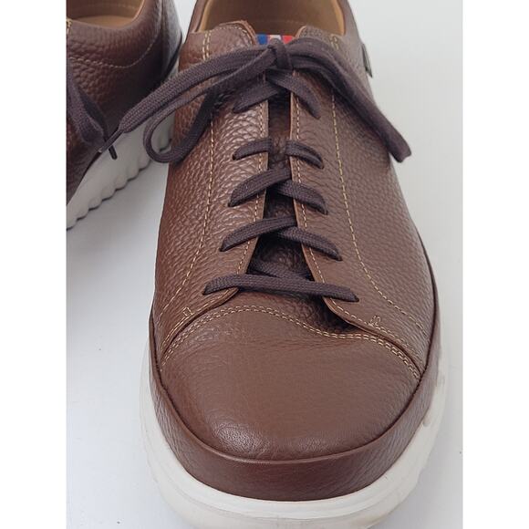 Mephisto Thomas Sneaker in Hazelnut w Textured Leather Upper Men's Sz 13 - Picture 8 of 11